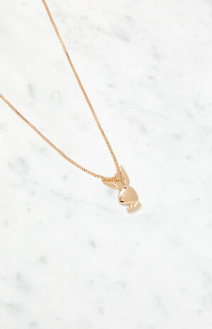 By PacSun Gold Simple Bunny Necklace image number 4