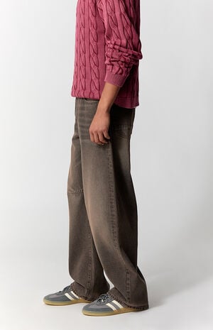 Mason Baggy Barrel Jeans Brown image number 4