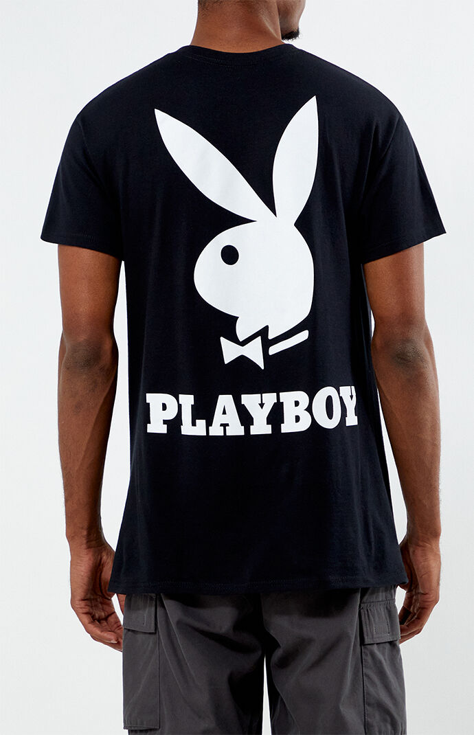 Playboy By PacSun Black Bunny Lockup Short Sleeve T-Shirt | Pacsun