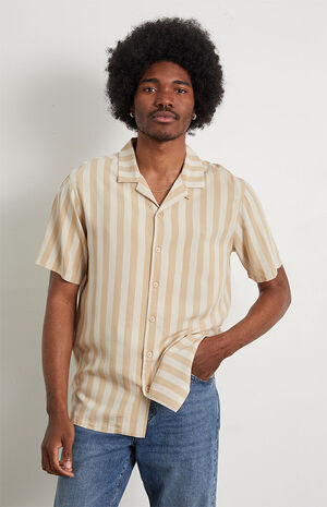 Recycled Striped Camp Shirt image number 1