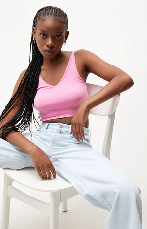 Bubble V Scoop Tank Top image number 1