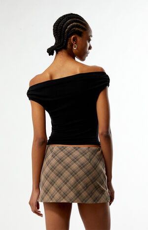 Juno Velvet Off-The-Shoulder Top image number 3