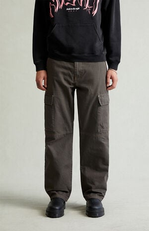 Dylan Baggy Cargo Pants Ripstop Faded Black image number 2