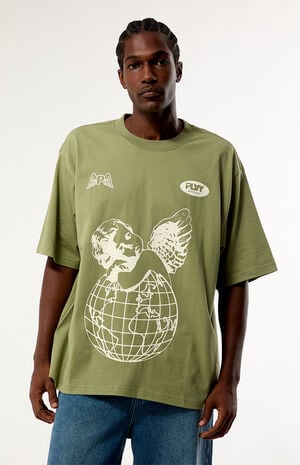Angel Globe Relaxed Boxy T-Shirt image number 1