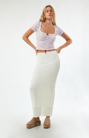 Floral Ruched Baby T-Shirt image number 4