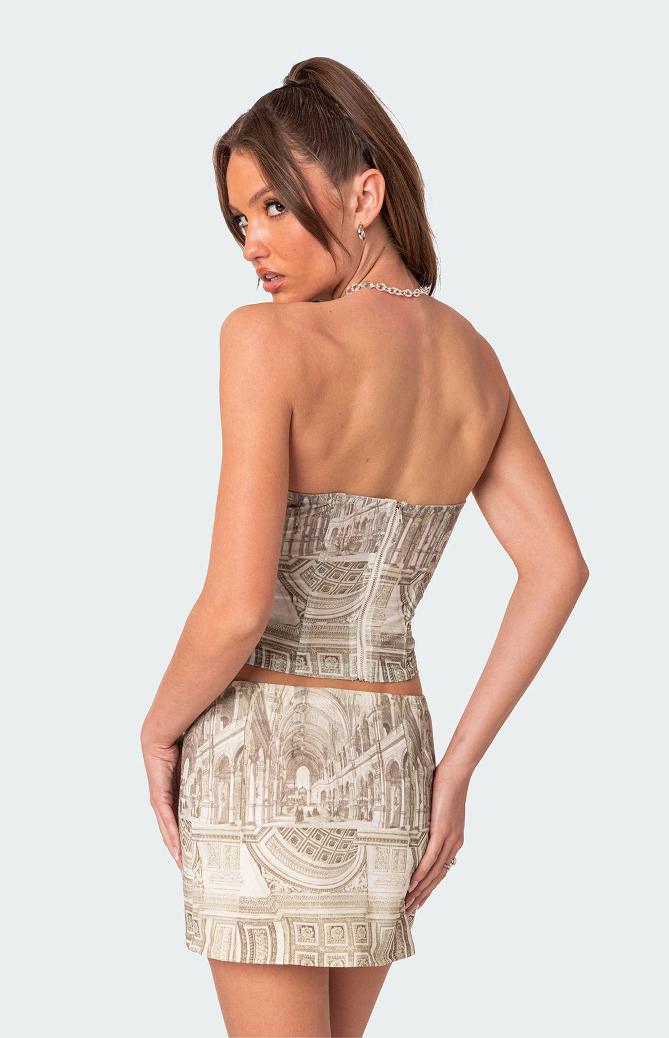 Edikted Lionne Printed Corset