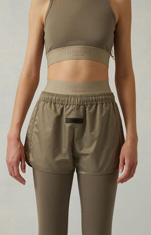 Women's Desert Taupe Running Shorts image number 5