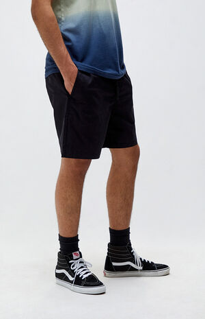Organic Black Range Elastic Waist Shorts image number 3