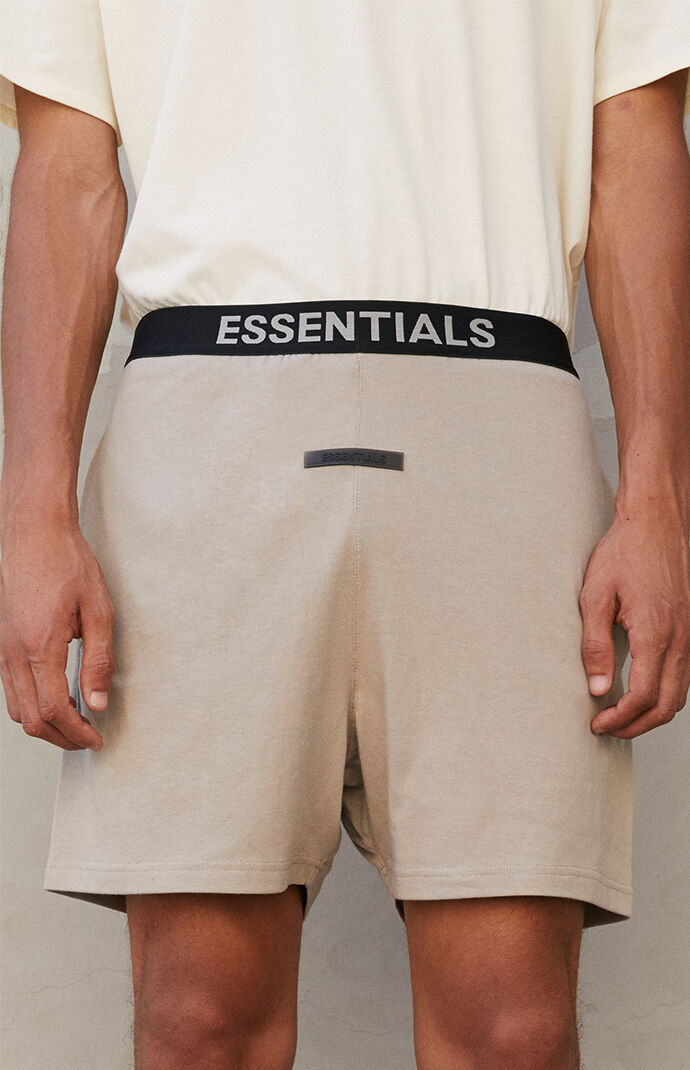 Essentials Fear Of God Tan Lounge Shorts PacSun
