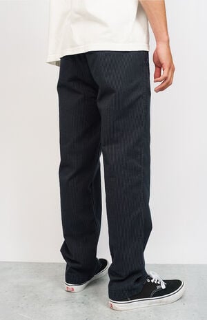 Slacker Black Pinstripe Pants image number 6