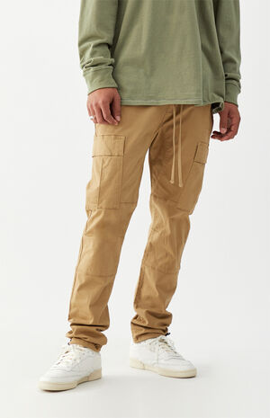 Utility Khaki Slim Cargo Pants image number 1