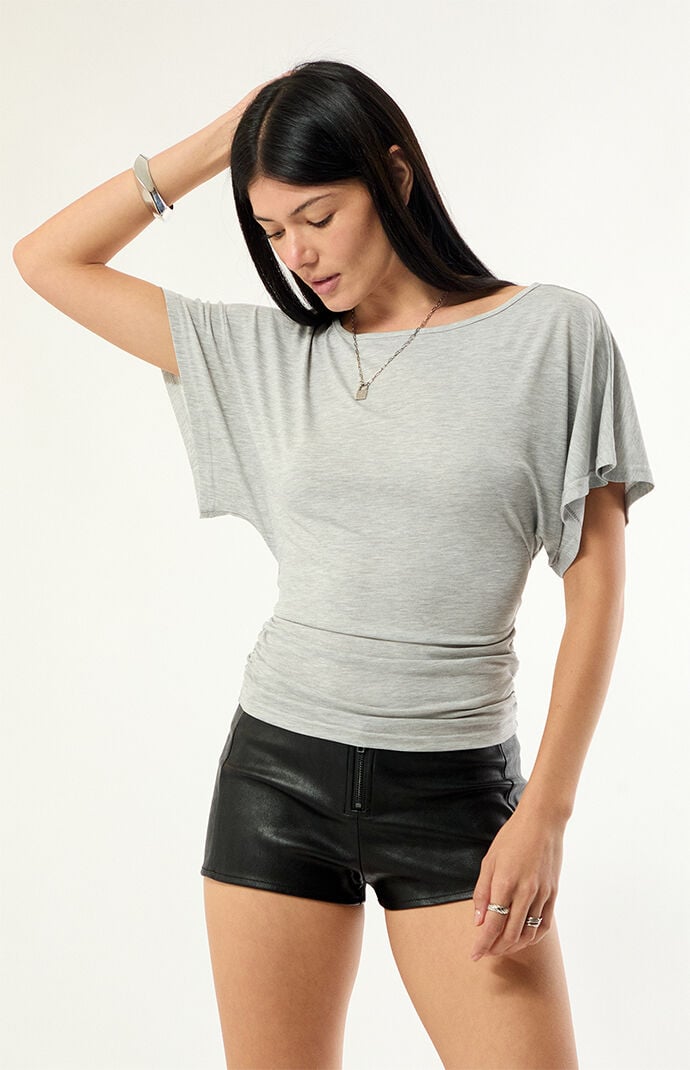 Edikted Abriana Ruched Waist Top