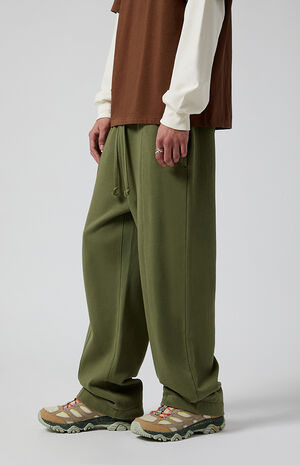 Olive Wash Baggy Sweatpants image number 2