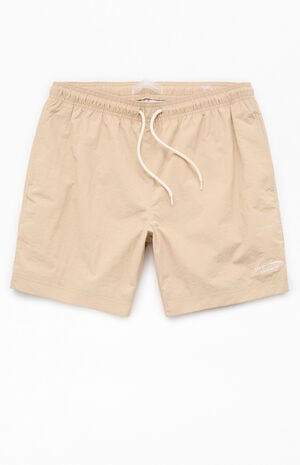 Tan Collegiate 6.5'' Swim Trunks image number 1