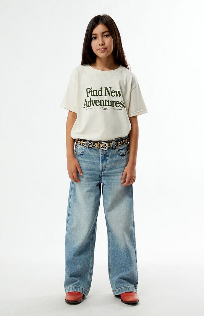 Pacsun Kids Baggy Jeans Light Indigo