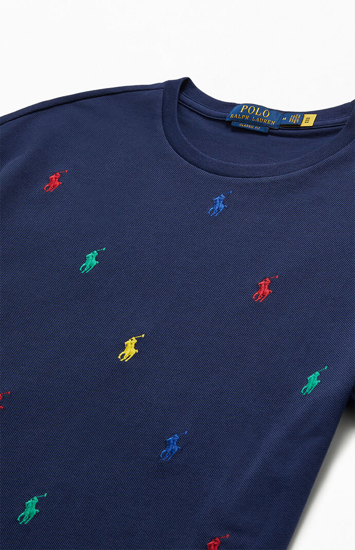 Allover Icon Embroidered T-Shirt