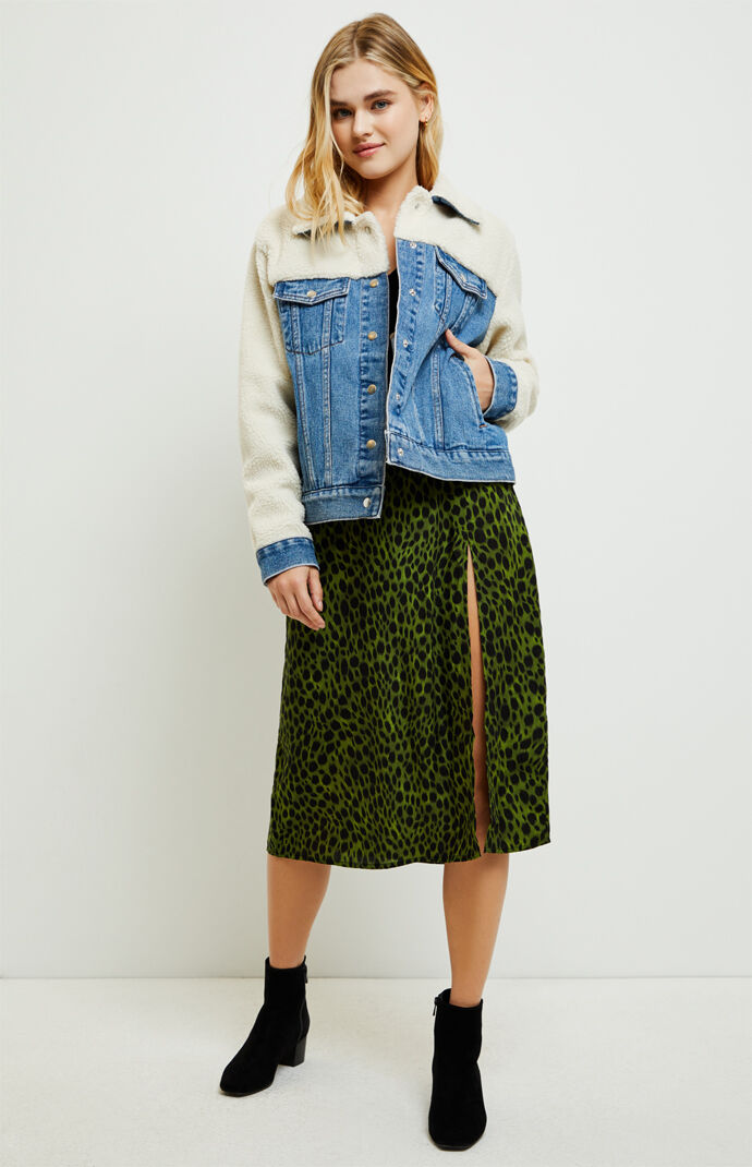 Vintage Mixed Sherpa Trucker Jacket