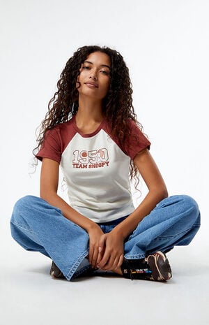 1950 Snoopy Football T-Shirt image number 1