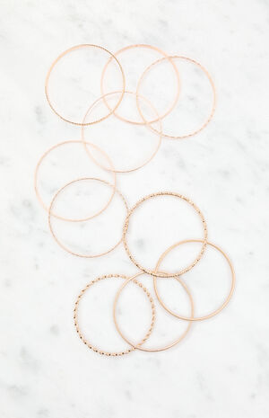 Textured Bangle Set image number 3