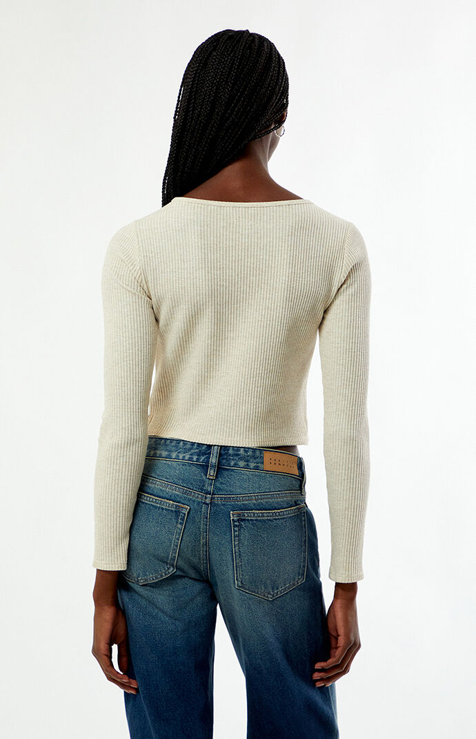 Your Favorite Waffle Knit Long Sleeve Top