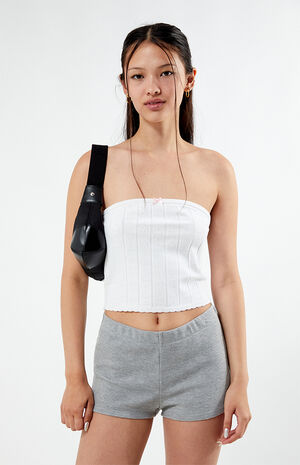 Waffle Knit Micro Shorts image number 1