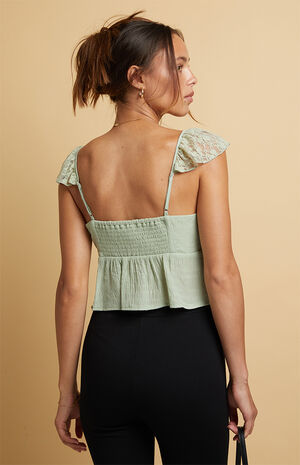 Lace Babydoll Top image number 3