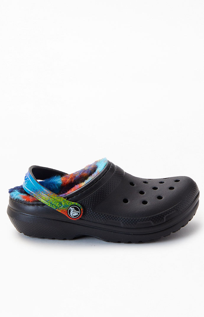 Crocs with fur top for kids