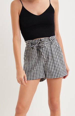 Paperbag Gingham Shorts image number 1