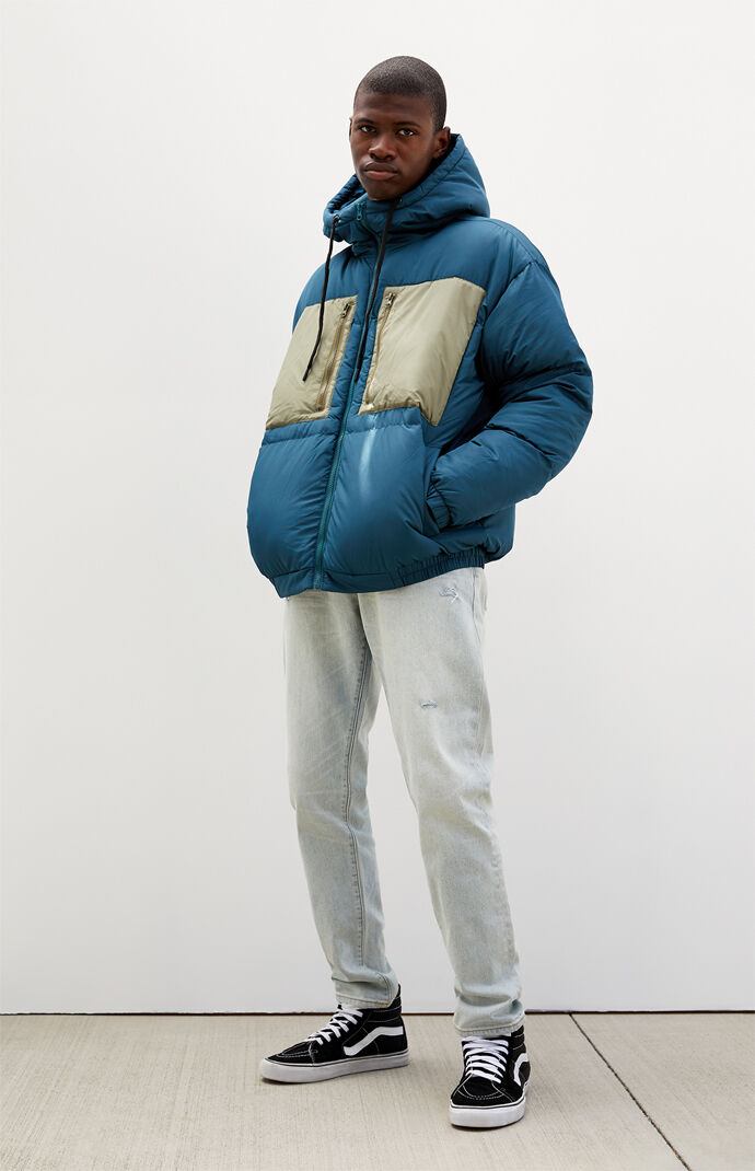 PacSun Colorblock Puffer Jacket PacSun