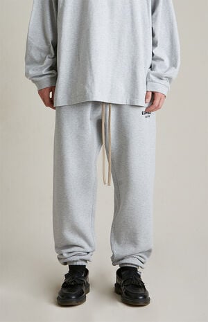 Light Heather Grey Fleece Sweatpants image number 3