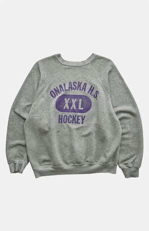 '90s Onalaska HS Hockey Crew Neck Sweatshirt image number 1