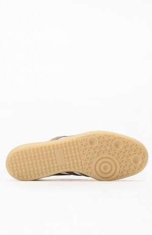 White & Brown Samba OG Shoes image number 4