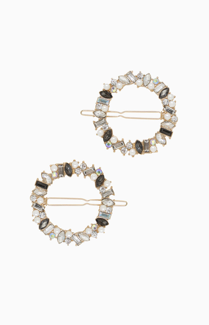 Large Crystal Hair Barrette