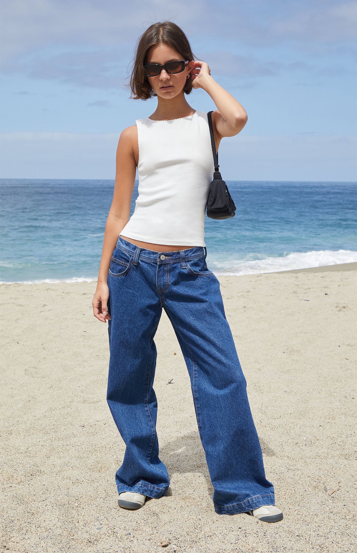 John Galt White Vicki Tank Top