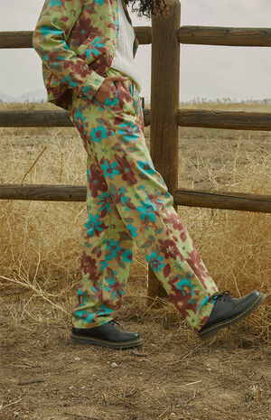 Eco Pleated Floral Trousers image number 3