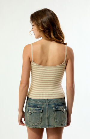 Angelica Striped Knit Tank Top image number 4
