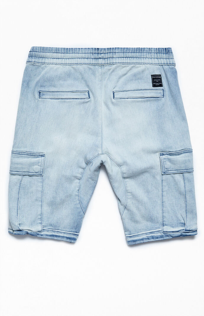 Peter Light Slim Cargo Denim Shorts