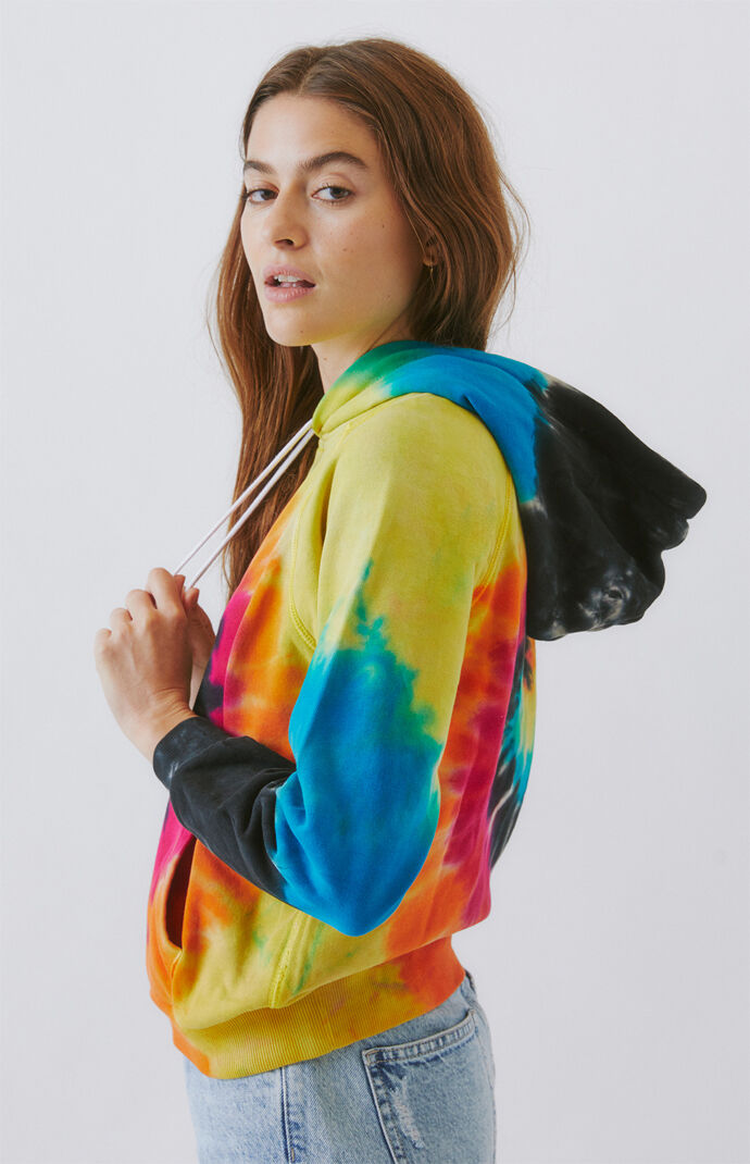 Shrunken Tie-Dyed Hoodie