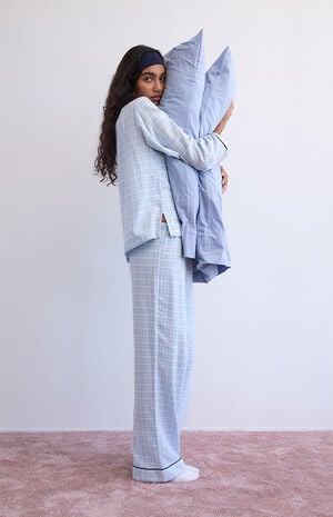 Flannel Baggy Pajama Pants image number 1