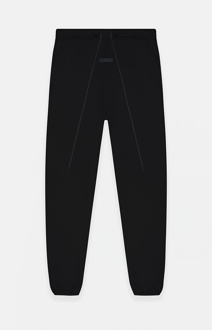 【FOG Essentials】Women's Black Sweatpants Fear of God Essentials Women's Jet Black Sweatpants | PacSun