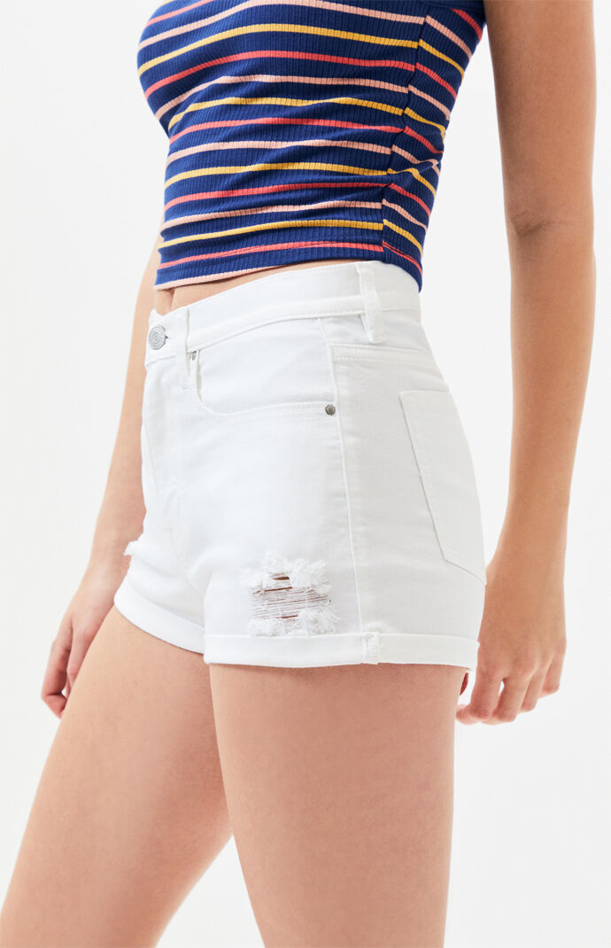 Pacsun white jean shorts Clearance