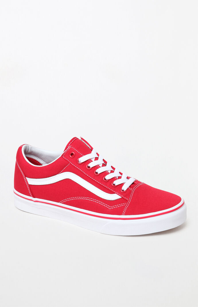 all red old school vans