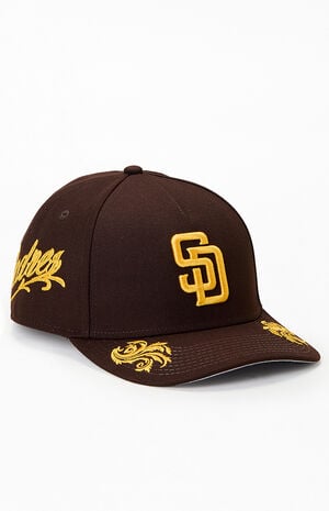 San Diego Padres 9FORTY A-Frame Wordmark Snapback Hat image number 1