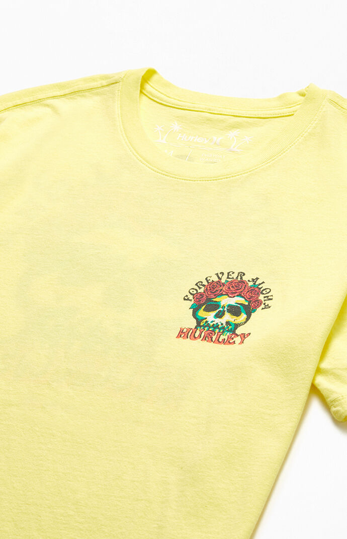 Everyday Washed Skull Flowers T-Shirt