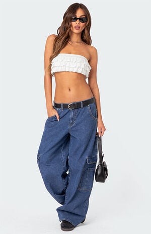 Super Oversized Belted Boyfriend Jeans