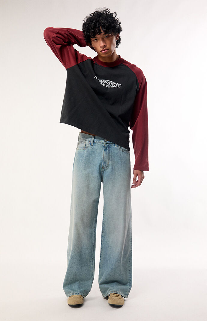 Pacsun Blake Extreme Baggy Jeans Light Blue Wash
