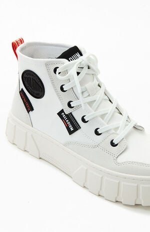 Women's White Pallatower High Top Sneakers image number 6