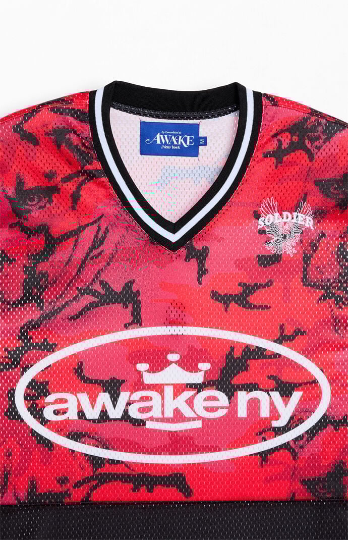 Awake NY Soldier Camo Long Sleeve Hockey Jersey