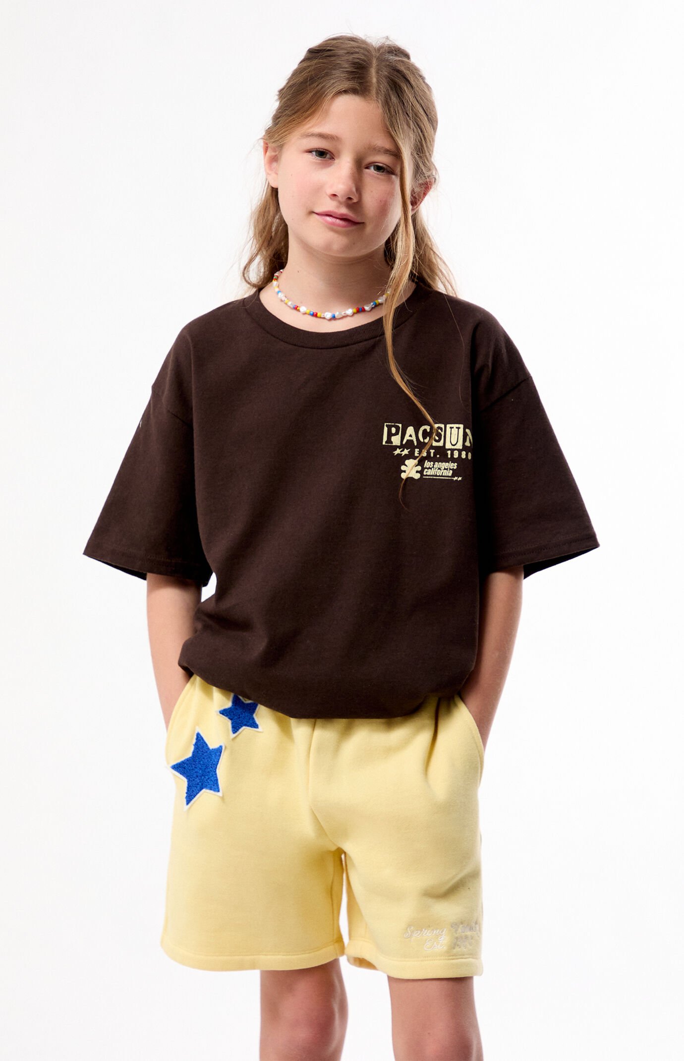 Pacsun Kids Brown Graphic T-Shirt