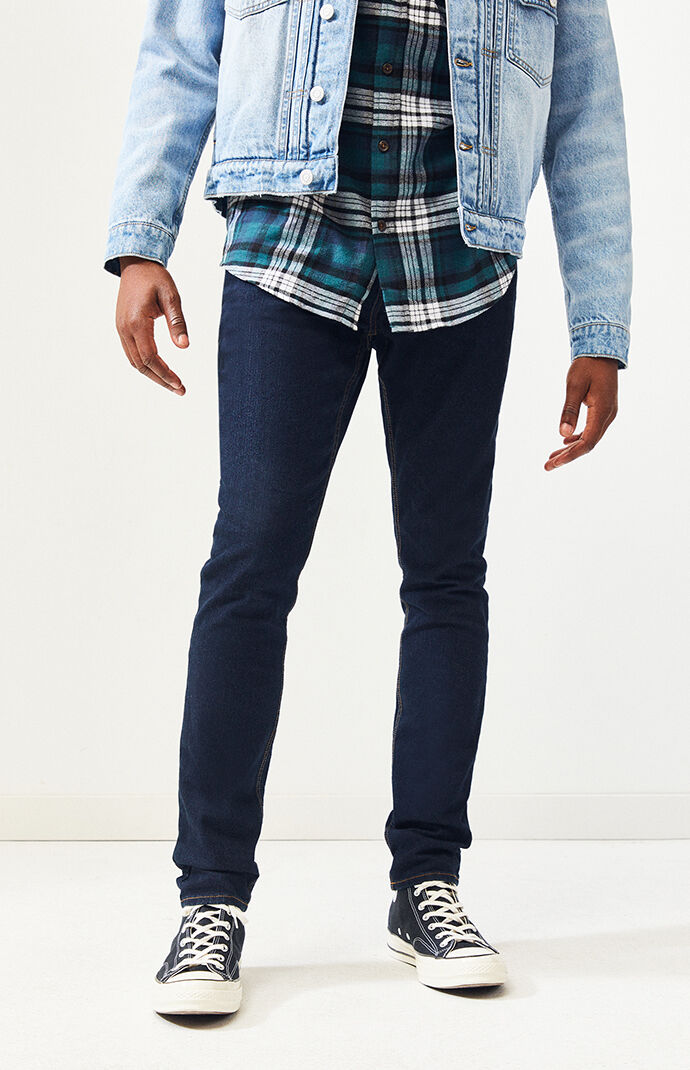 pacsun stacked skinny denim black